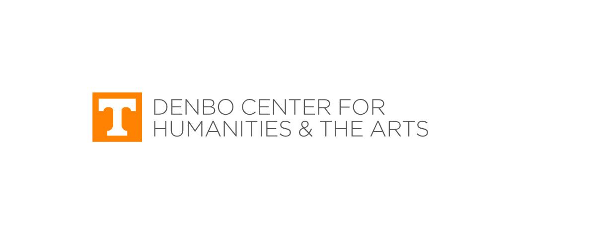 Denbo Center for the Humanities & the Arts logo with Orange Power T